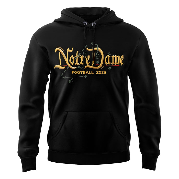 Limited Edition Notre Dame Football “Sing Her Glory” Black Hoodie 2025