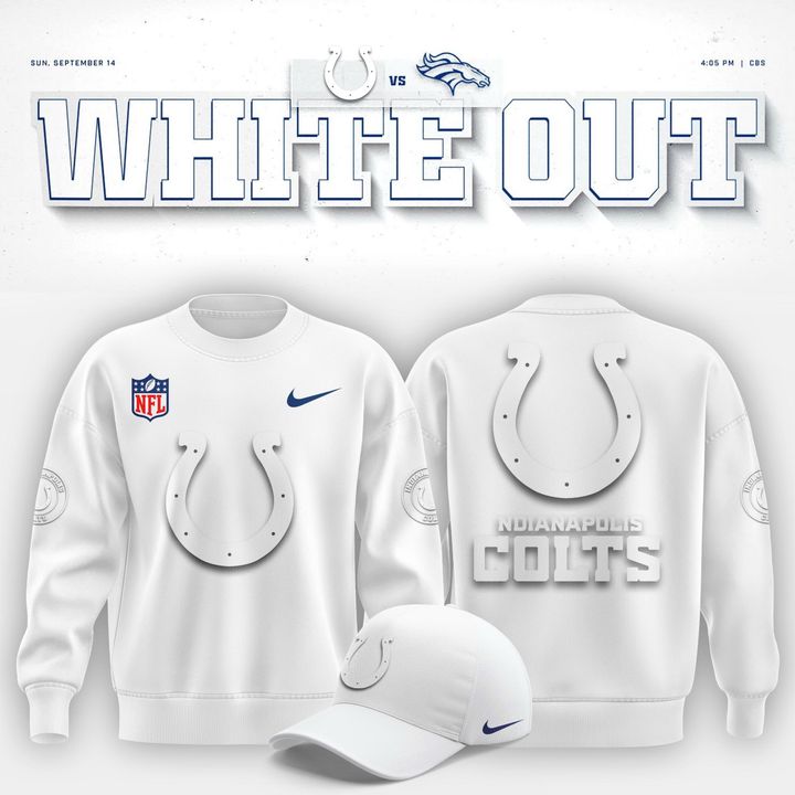 Indianapolis Colts "White Out" Sweatshirt V2 18 Reviews