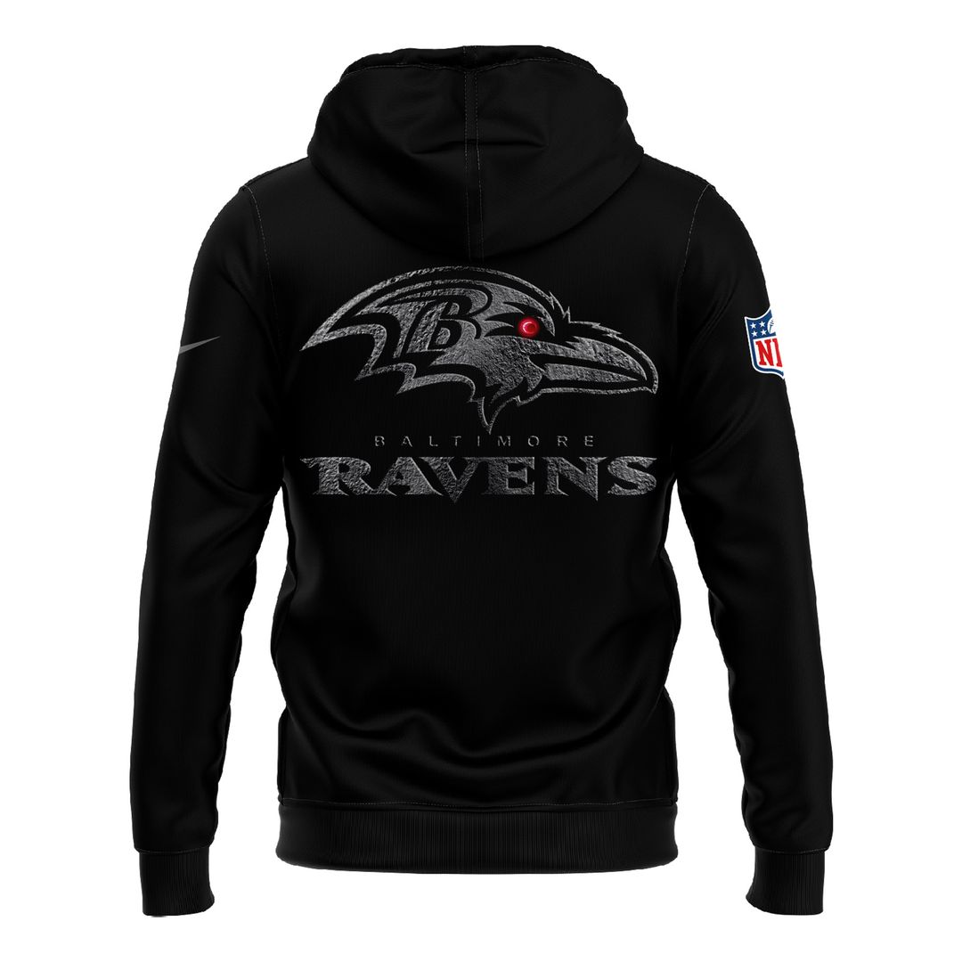 Baltimore Ravens Darkness Falls 2025 Hoodie