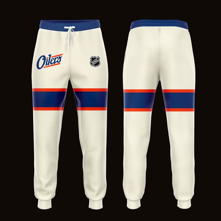 Edmonton Oilers Fanatics Premium Cream Hoodie 2025-2026