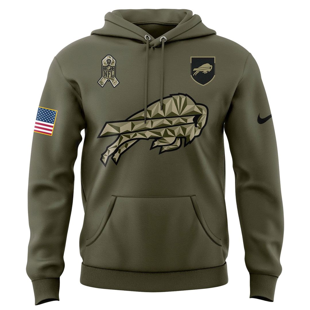 Buffalo Bills 2025 Salute to Service Sideline Standard Issue Hoodie