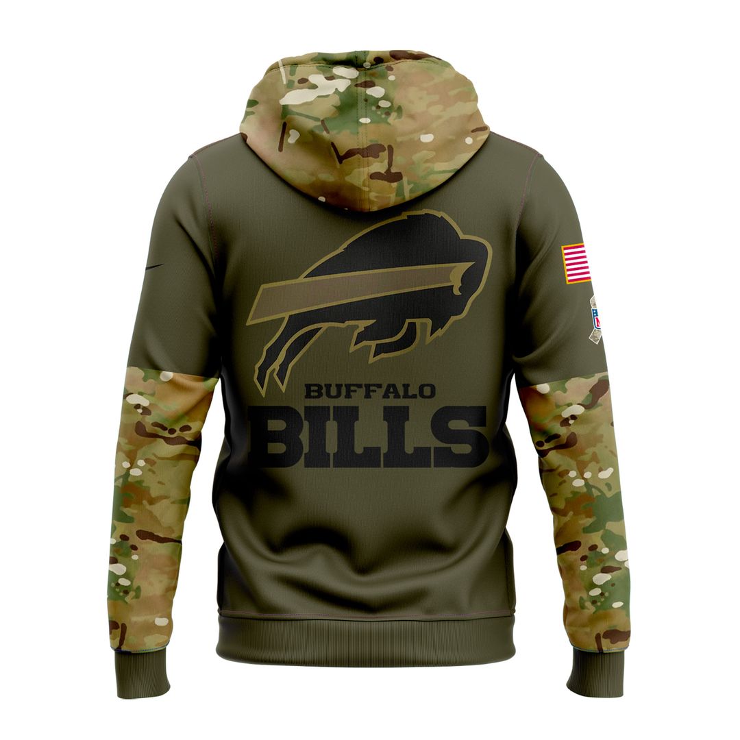 Buffalo Bills 2025 Salute to Service Sideline Standard Issue Hoodie