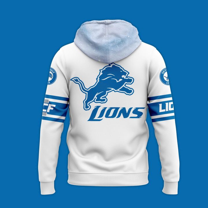 Men's Detroit Lions Nike 2025 Icy White Limited Hoodie