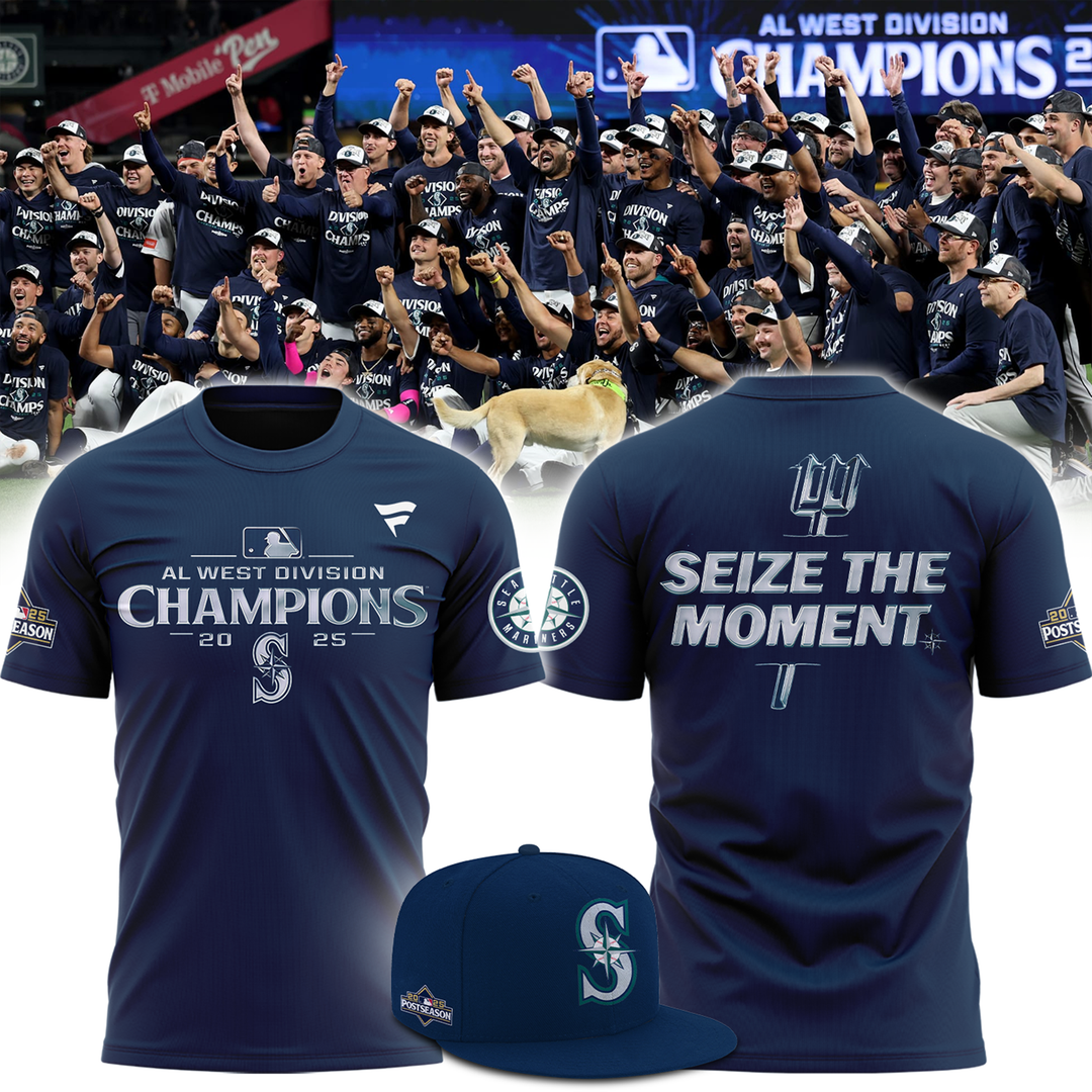 Seattle Mariners AL West Division Champions Locker Room Tshirt