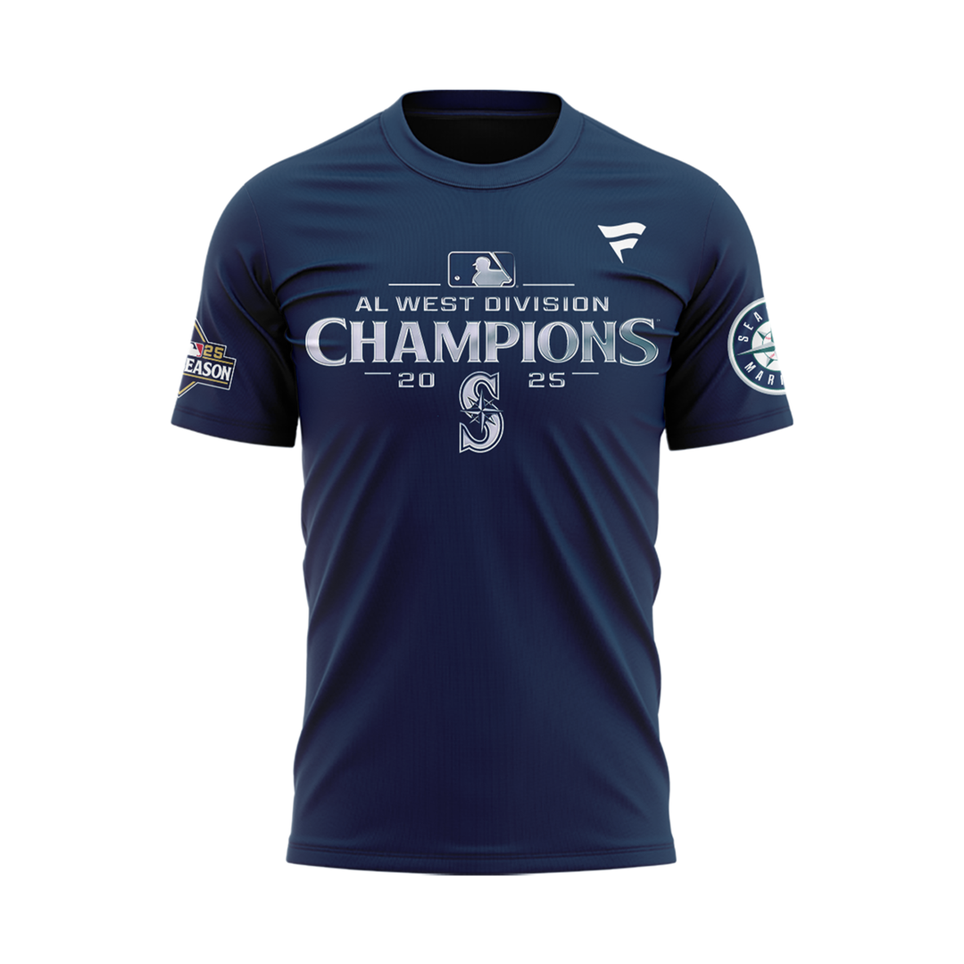 Seattle Mariners AL West Division Champions Locker Room Tshirt