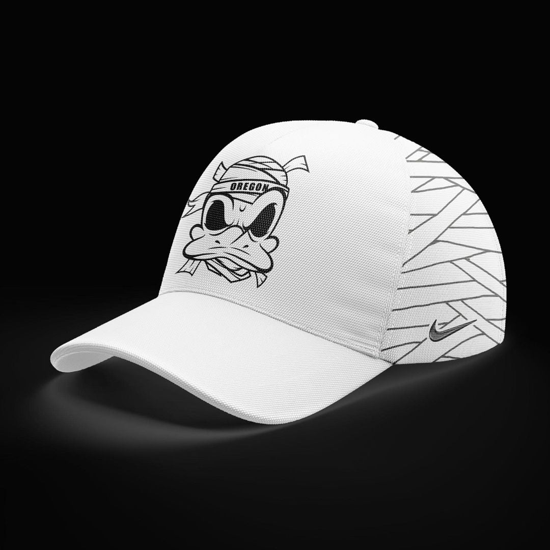 Oregon Ducks Mummy Mode White Combo Hoodie
