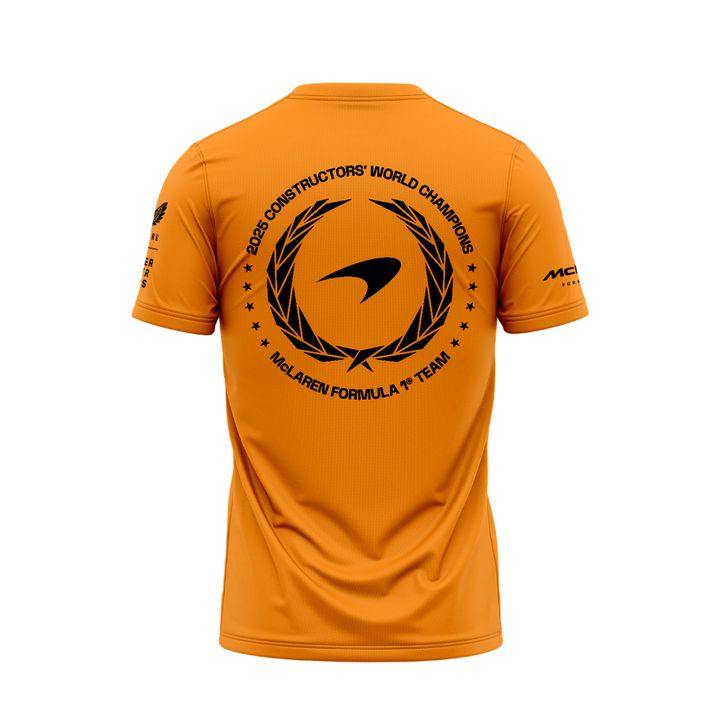 McLaren Formula 1 Team 2025 Constructors' Champions Black T-Shirt