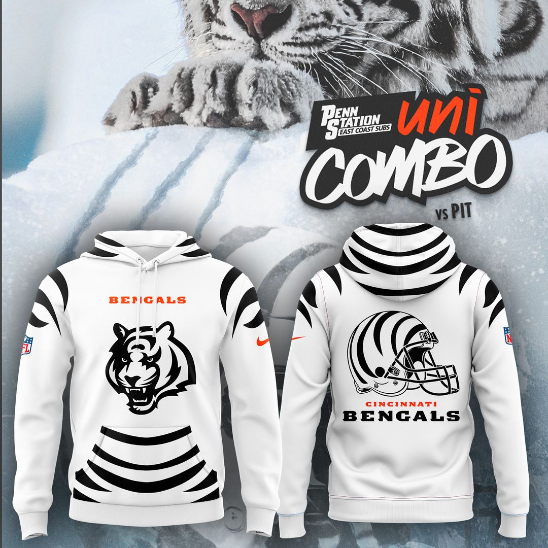 Cincinnati Bengals "White Bengals" Hoodie