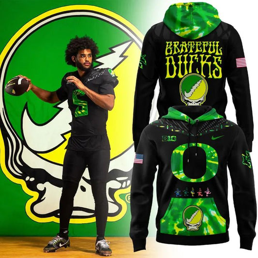 Oregon Ducks “Grateful Ducks” Uniforms Football Jersey-V1