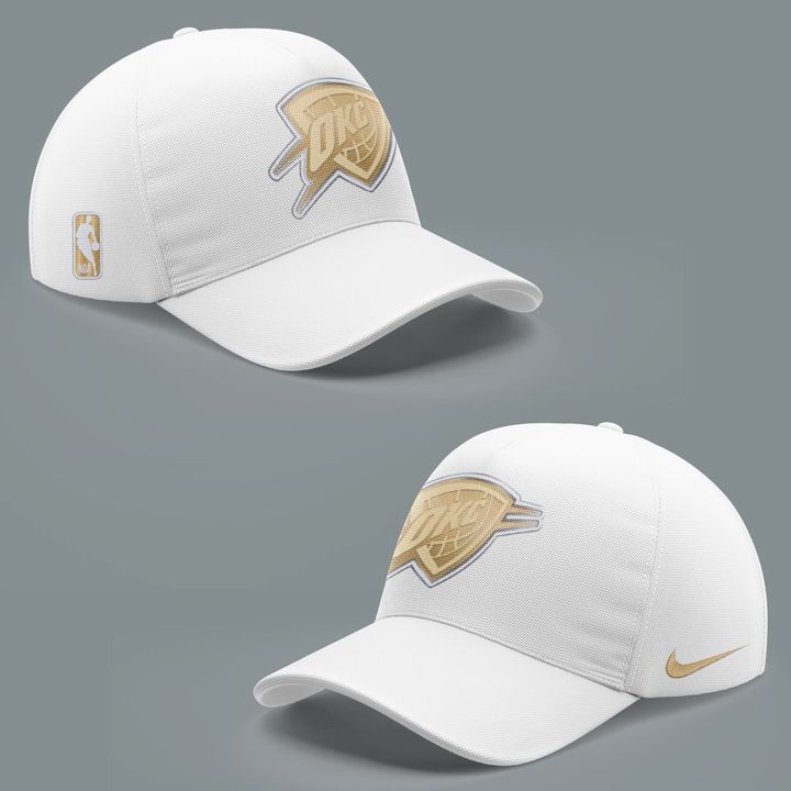 OKC Thunder 2025 Ring Ceremony White Nike T-shirt