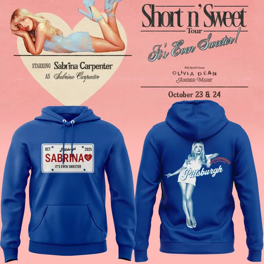 Exclusive Version Short N' Sweet Tour Pittsburgh Hoodie 2025