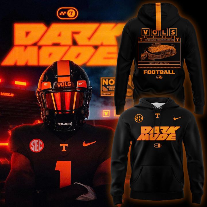 Limited Edition Tennessee Football hoodie dark mode