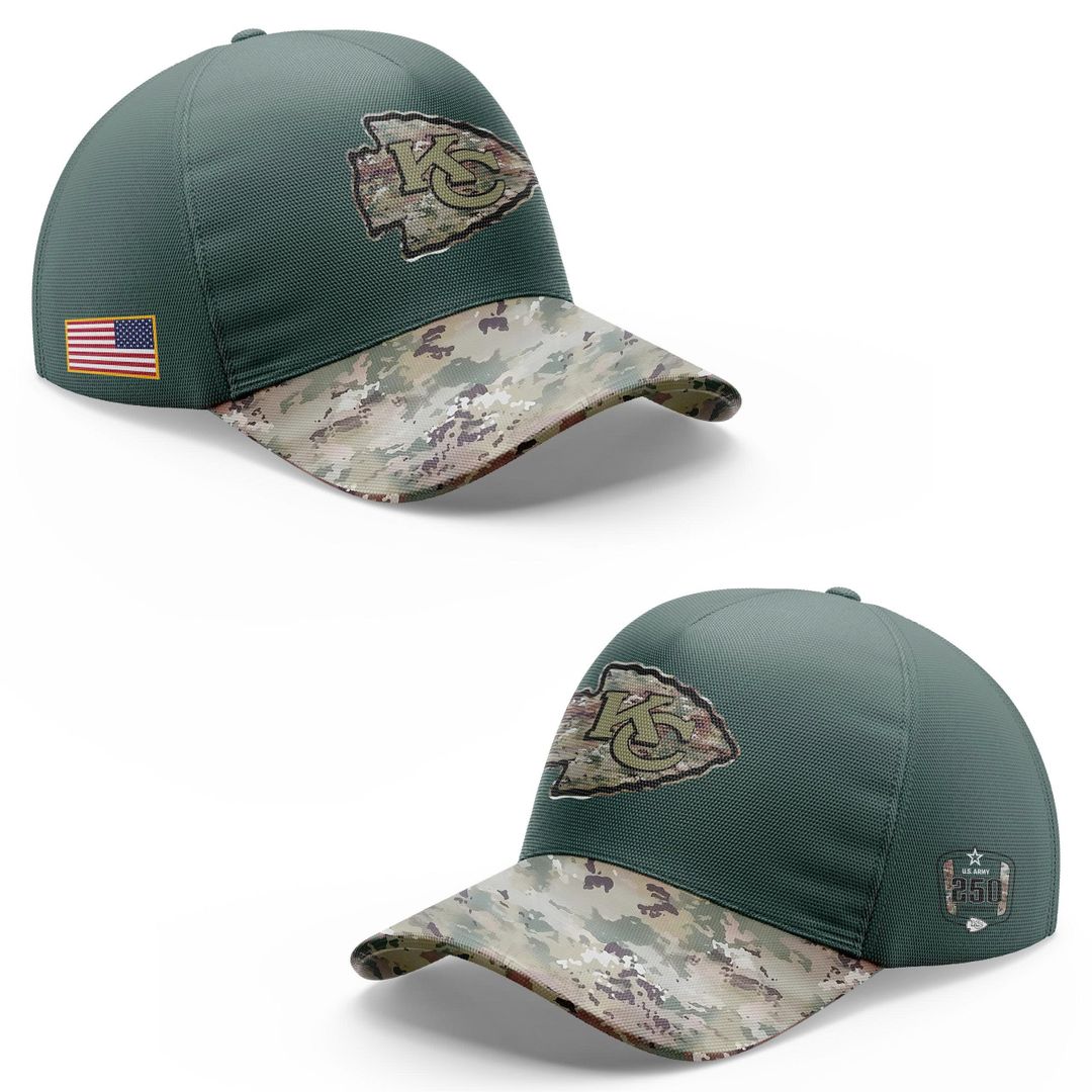 Kansas City Chiefs 2025 NFL Salute to Service Army 250 Limited Edition Hoodie