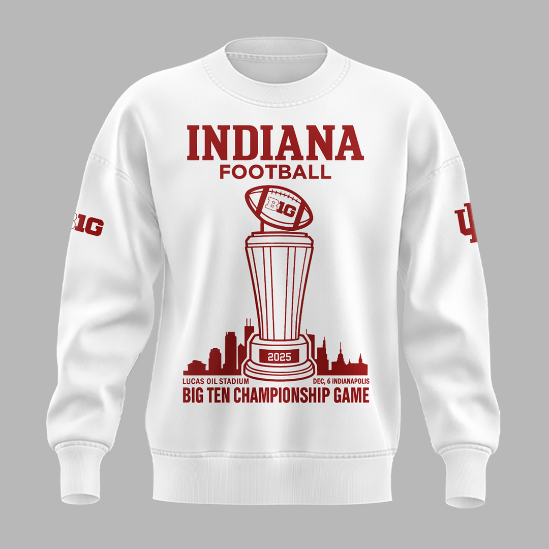 Limited Edition Indiana Football Big Ten Championship Combo Sweatshirt