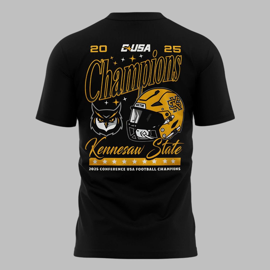 2025 limited edition t-shirt Kennesaw State Football Champions