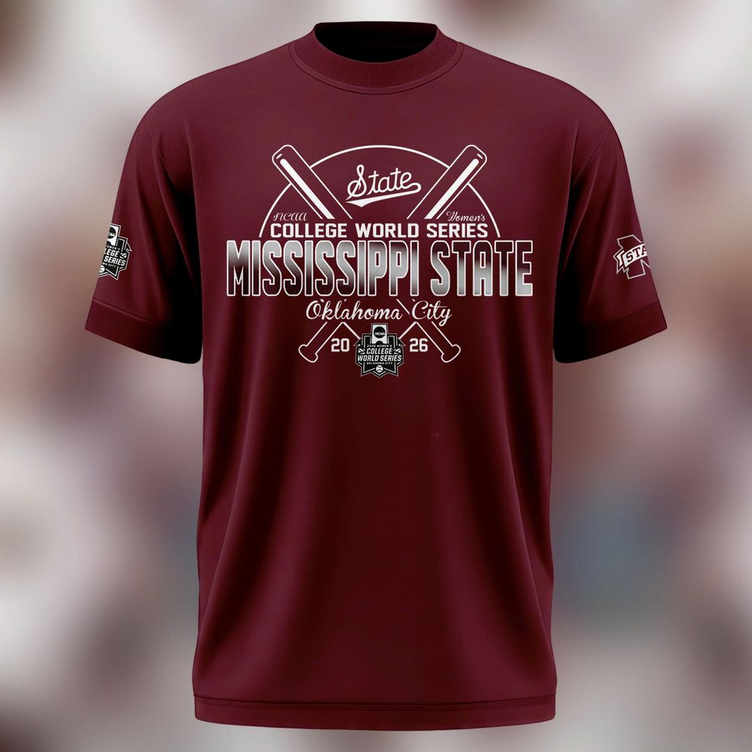 Mississippi State Softball Women’s College World Series Exclusive 2026 T-Shirt