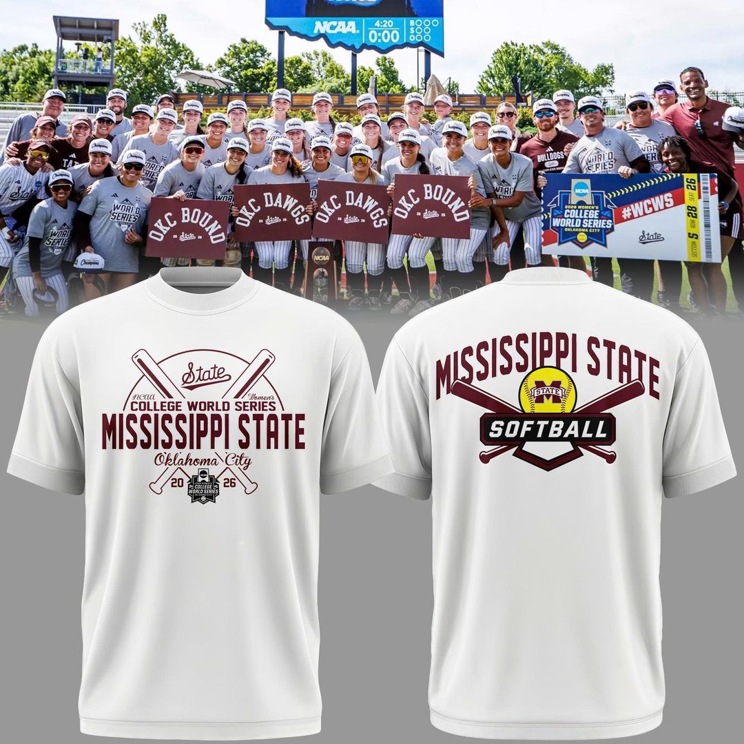 Mississippi State Softball Women’s College World Series Exclusive 2026 T-Shirt
