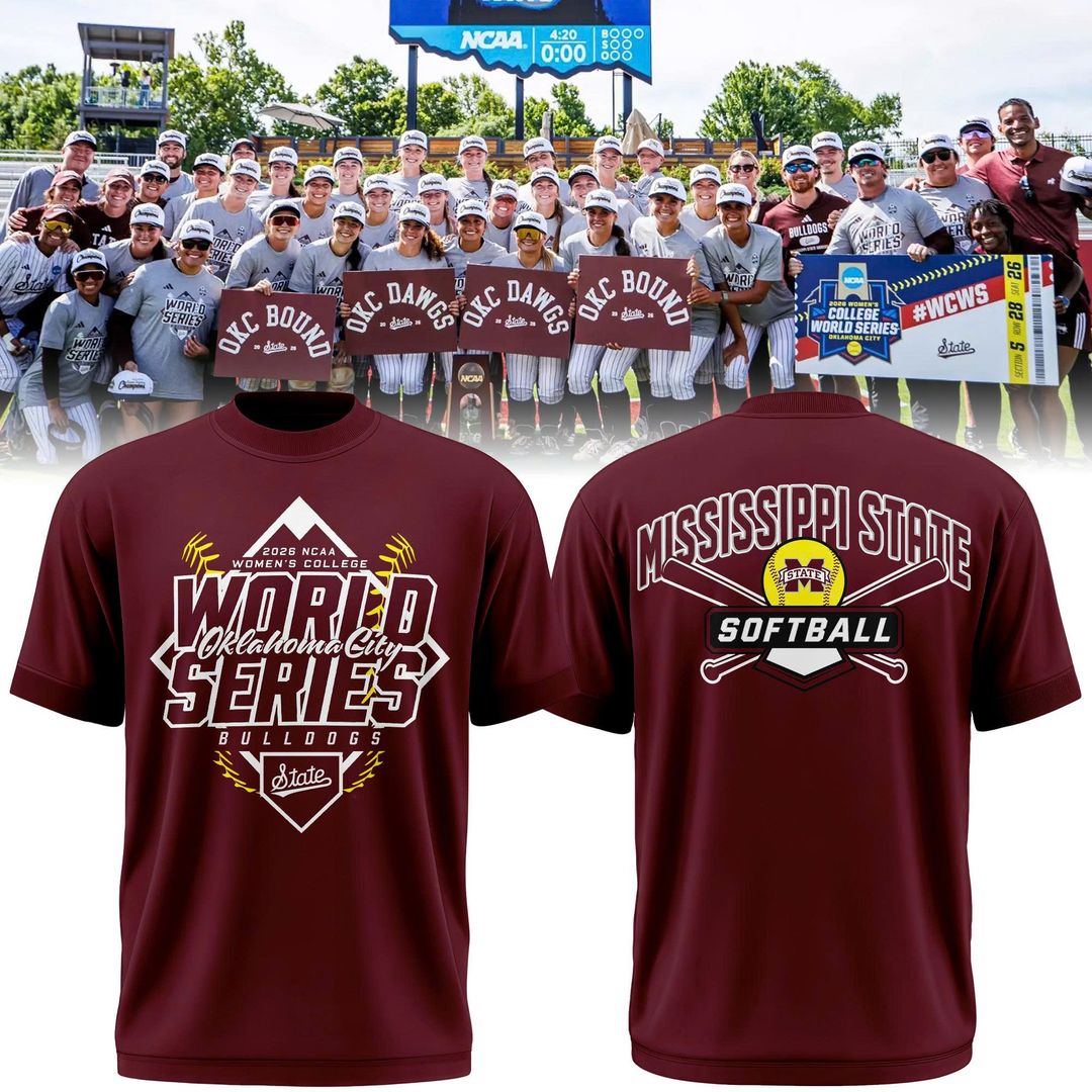 Mississippi State Softball Women’s College World Series Exclusive 2026 T-Shirt