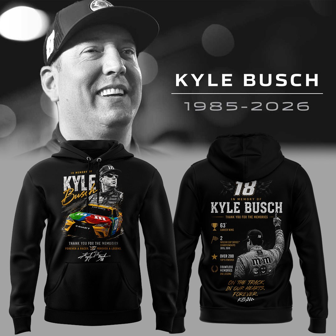 Thank For The Memories Kyle Busch Limited Edition Hoodie