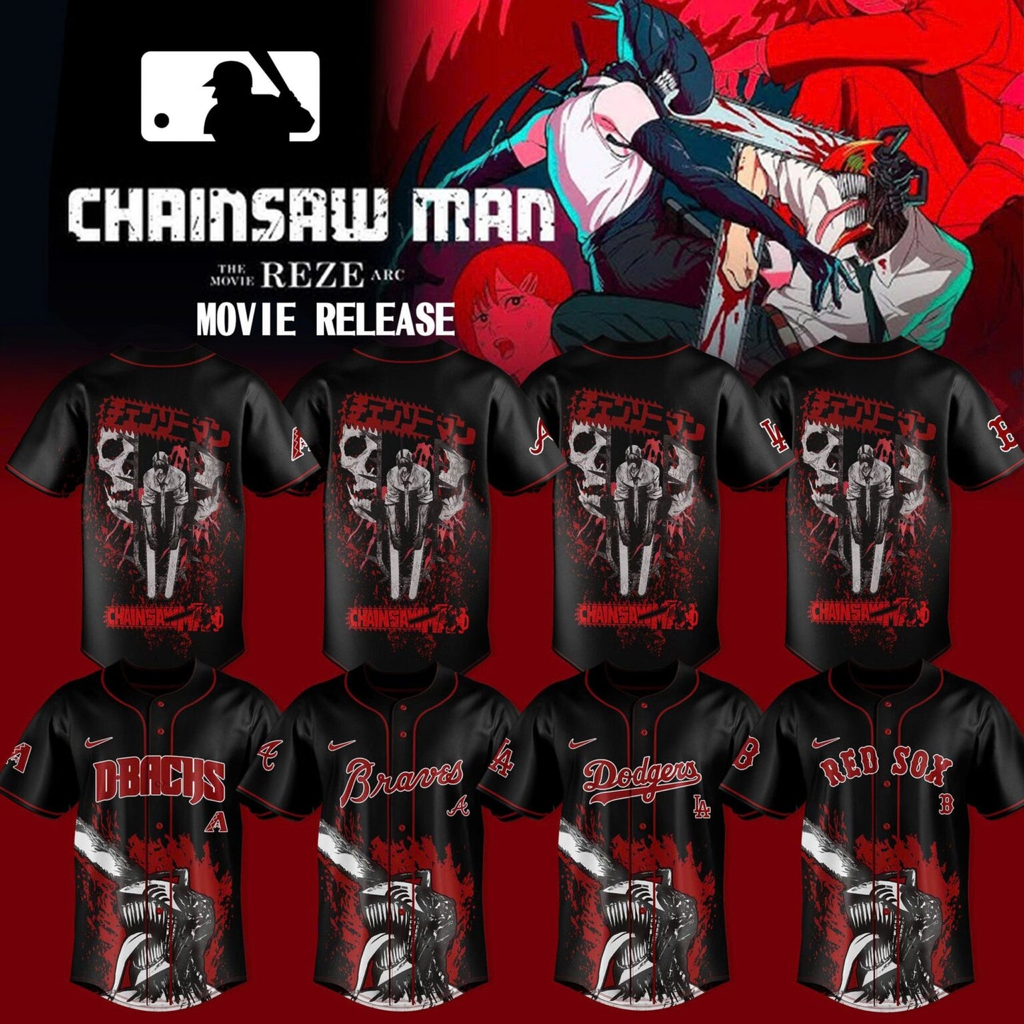 MLB X Chainsaw Man: Reze Arc The Movie – Limited Merch 2025