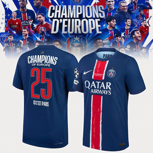 Paris Saint-Germain Champions of Europe 2025 Jersey
