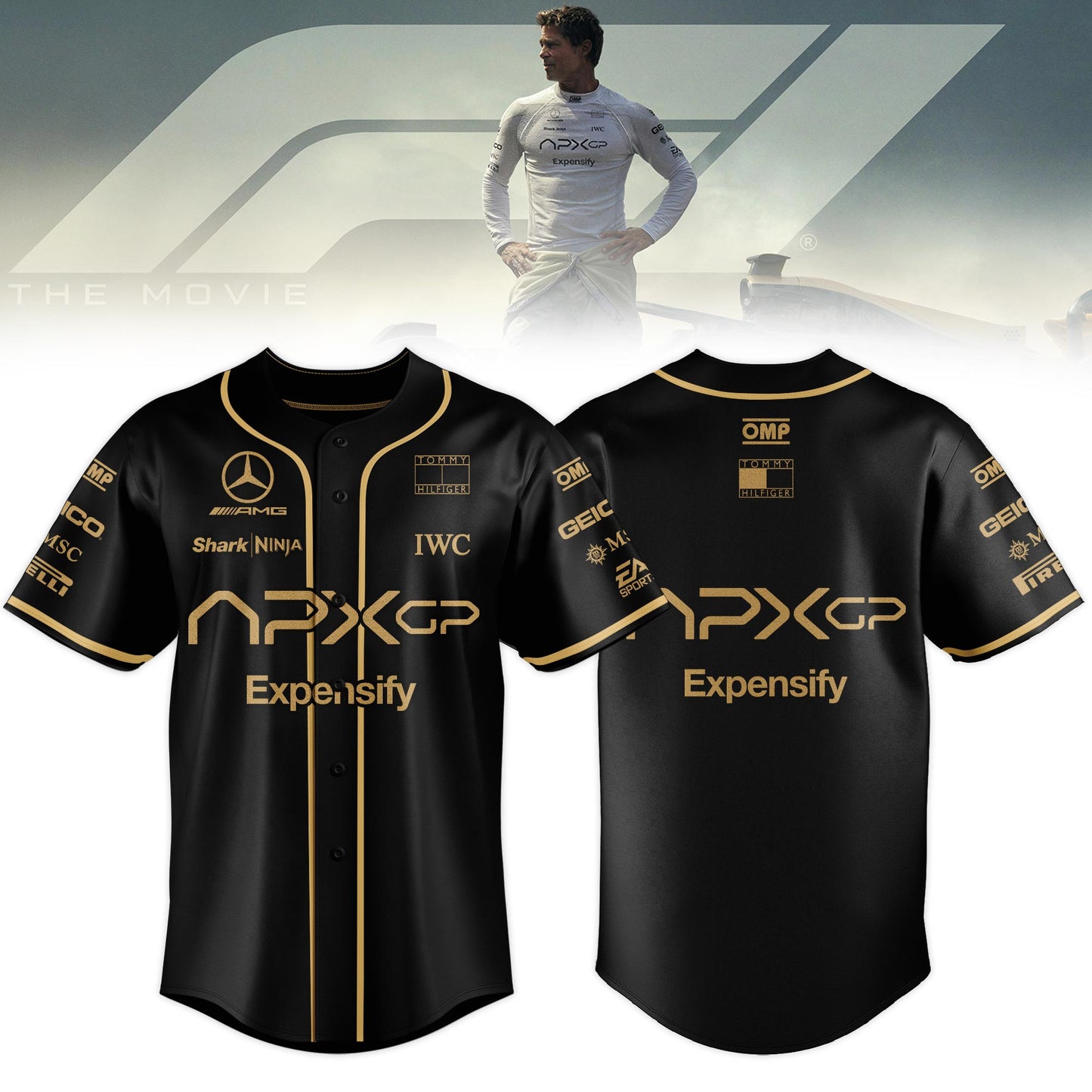F1 The Movie 2025 APXGP “Brad Pitt†Jersey