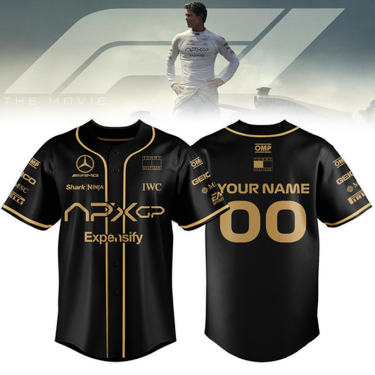 F1 The Movie 2025 APXGP “Brad Pitt†Jersey