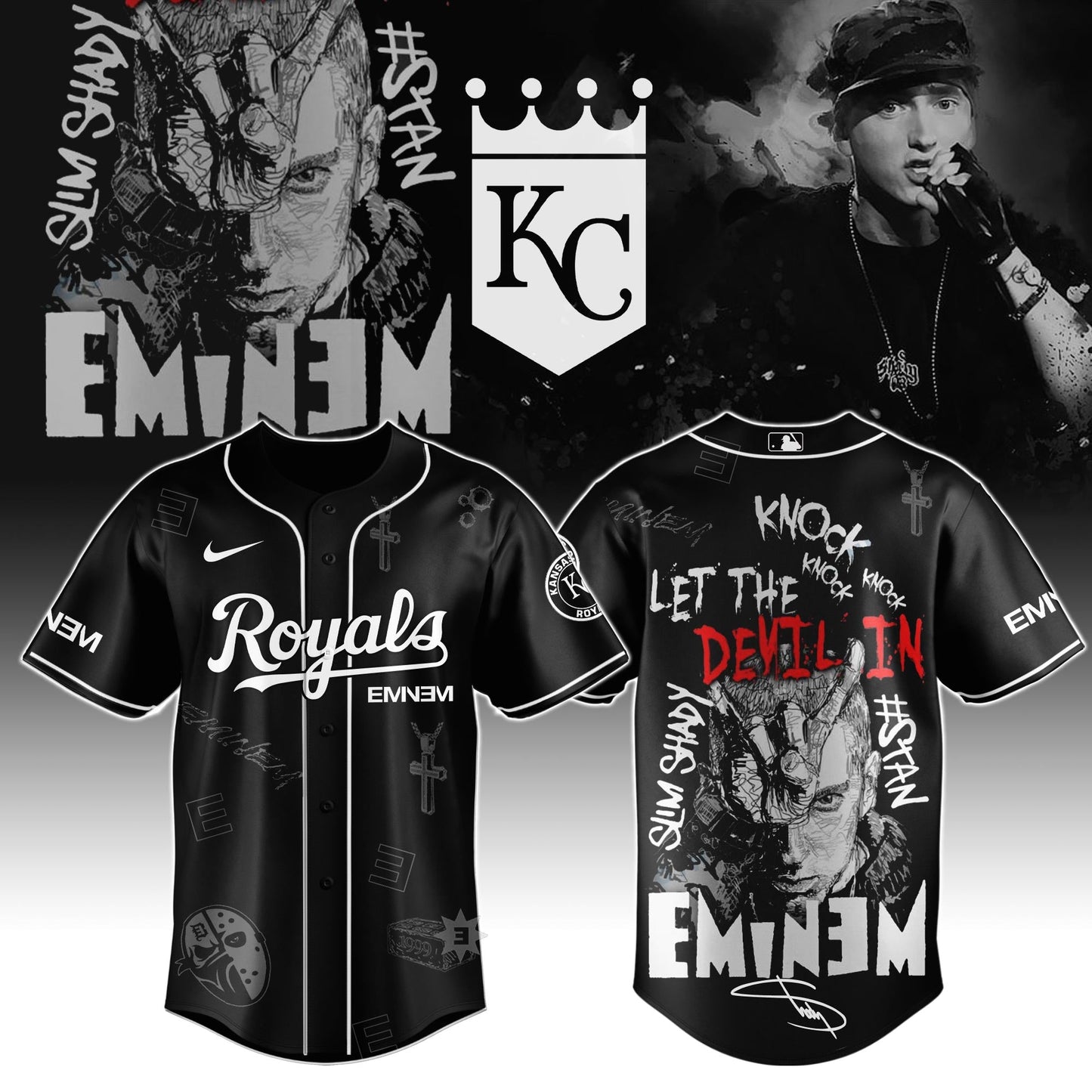 K C Royals x Eminem STANS’ TO LAUNCH IN THEATRES WORLDWIDE 2025 Jersey Editions Limited +Selling Out Fast
