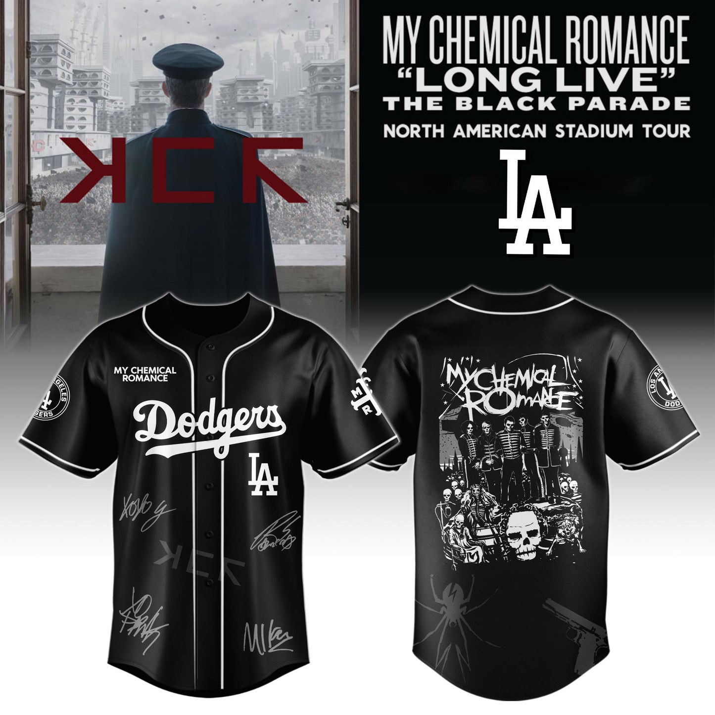 LAD x My Chemical Romance “Long Live The Black Parade” North American Stadium Tour Jersey