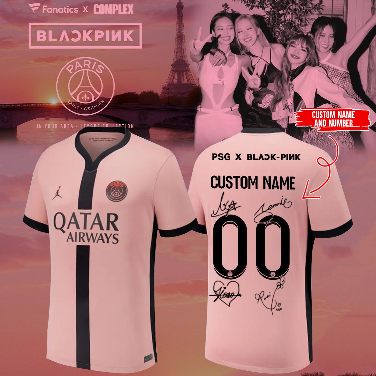 PSG x BLACKPINK Limited Edition 2025 New 2025 JERSEY