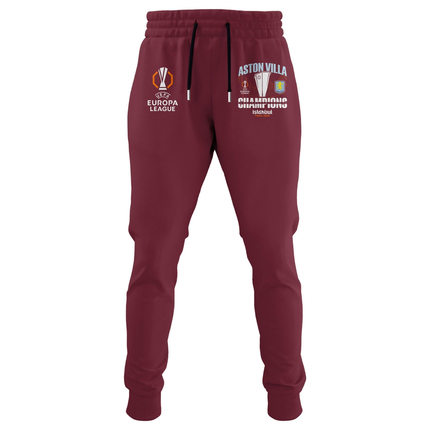 Aston Villa Europa League Winners 25/26 3D Apparel Hoodie