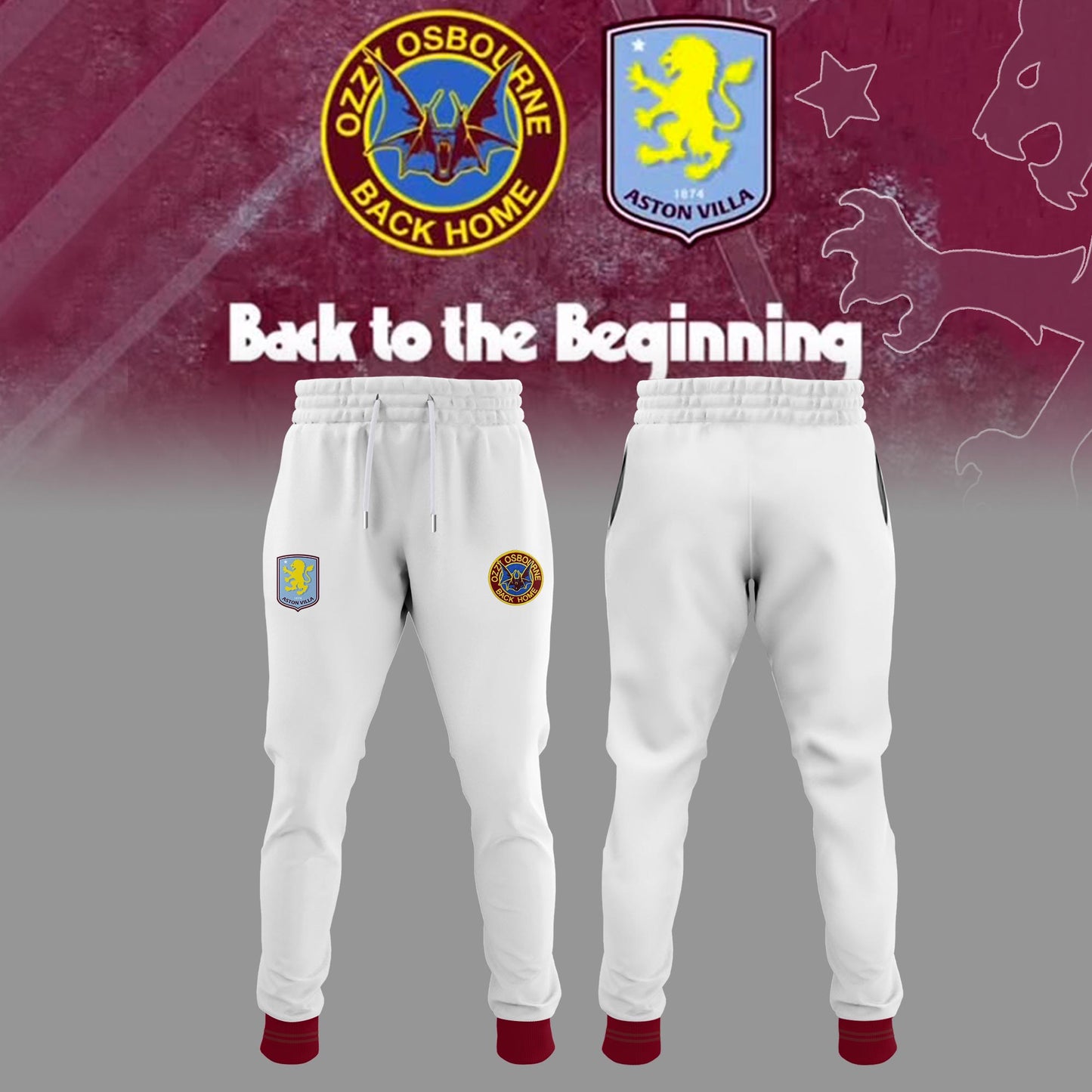 Limited Edition Aston Villa x Ozzy Osbourne Back Home Hoodie