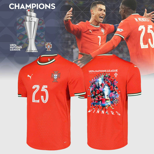 Portugal Champions UEFA Nations League 2025 Soccer Jersey Limited Edition Jersey