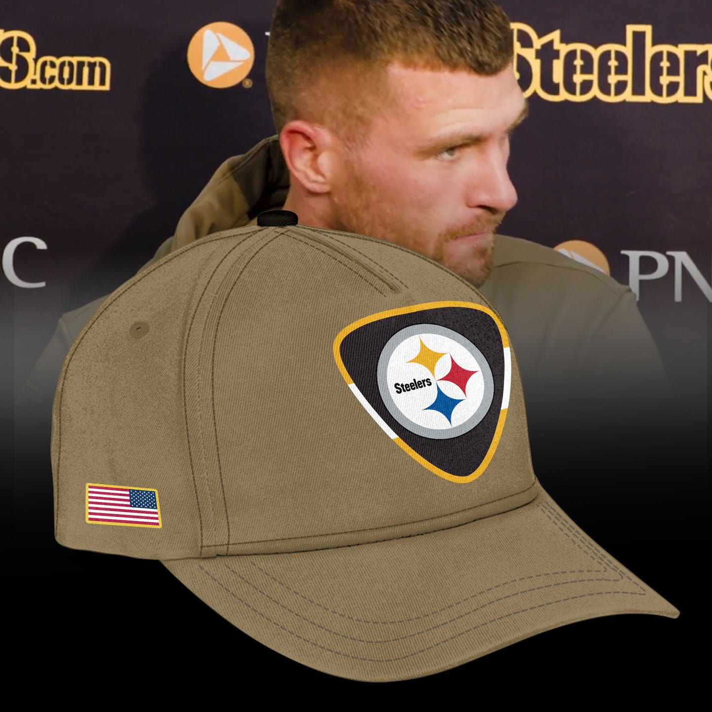Pittsburgh Steelers 2025 Salute to Service Sideline Standard Issue Dri-FIT Hoodie