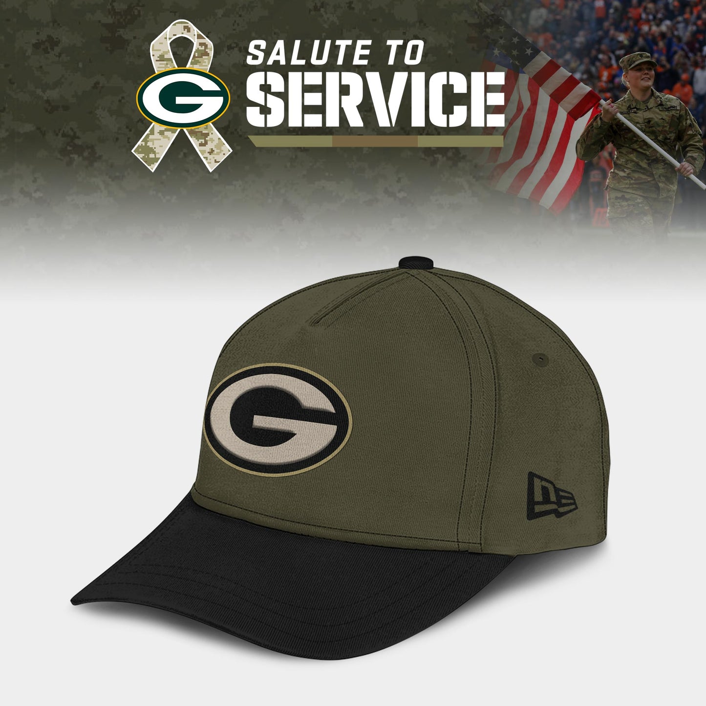 Green Bay Packers 2025 Salute to Service Limited Combo Hoodie