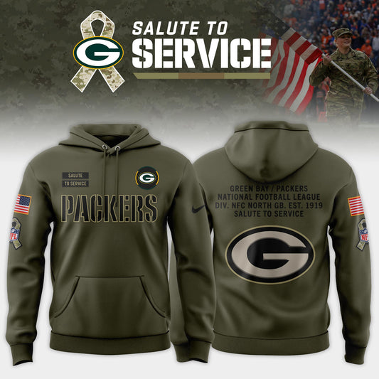 Green Bay Packers 2025 Salute to Service Limited Combo Hoodie