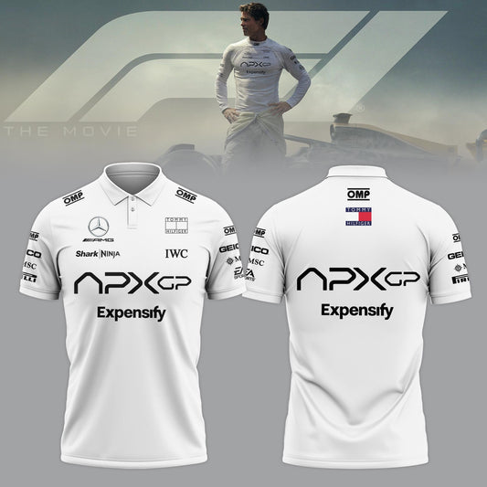 F1 The Movie 2025 APXGP “Brad Pitt†Polo