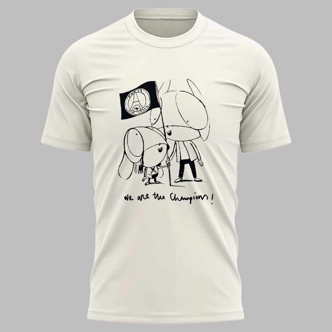 Luis Enrique Xana We Are The Champion Paris Saint Germain T Shirt - Special Edition