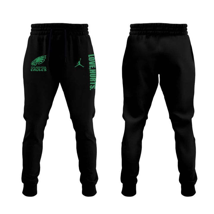 Limited Edition Jalen Hurts with the 'Love, Hurts' Hoodie Green