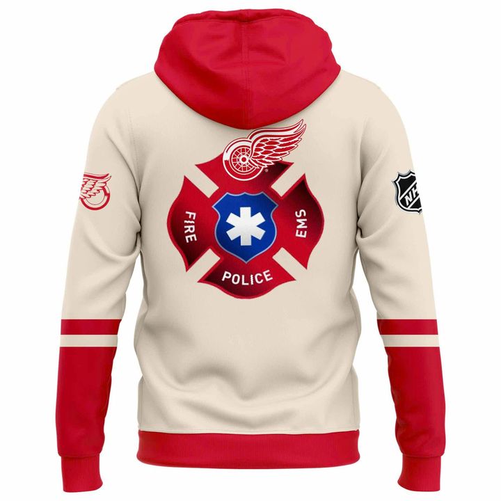 Detroit Red Wings 2025 Hometown Heroes Night Hoodie