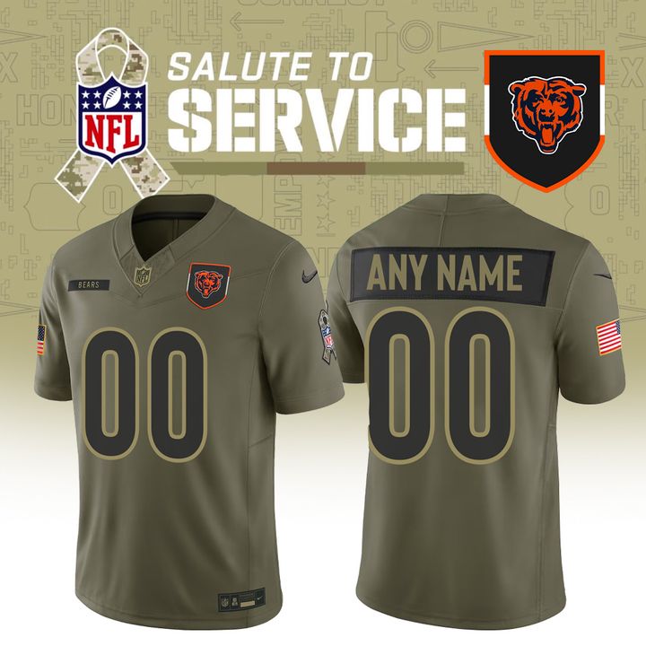 Chicago Bears Salute To Service Footbal Jersey