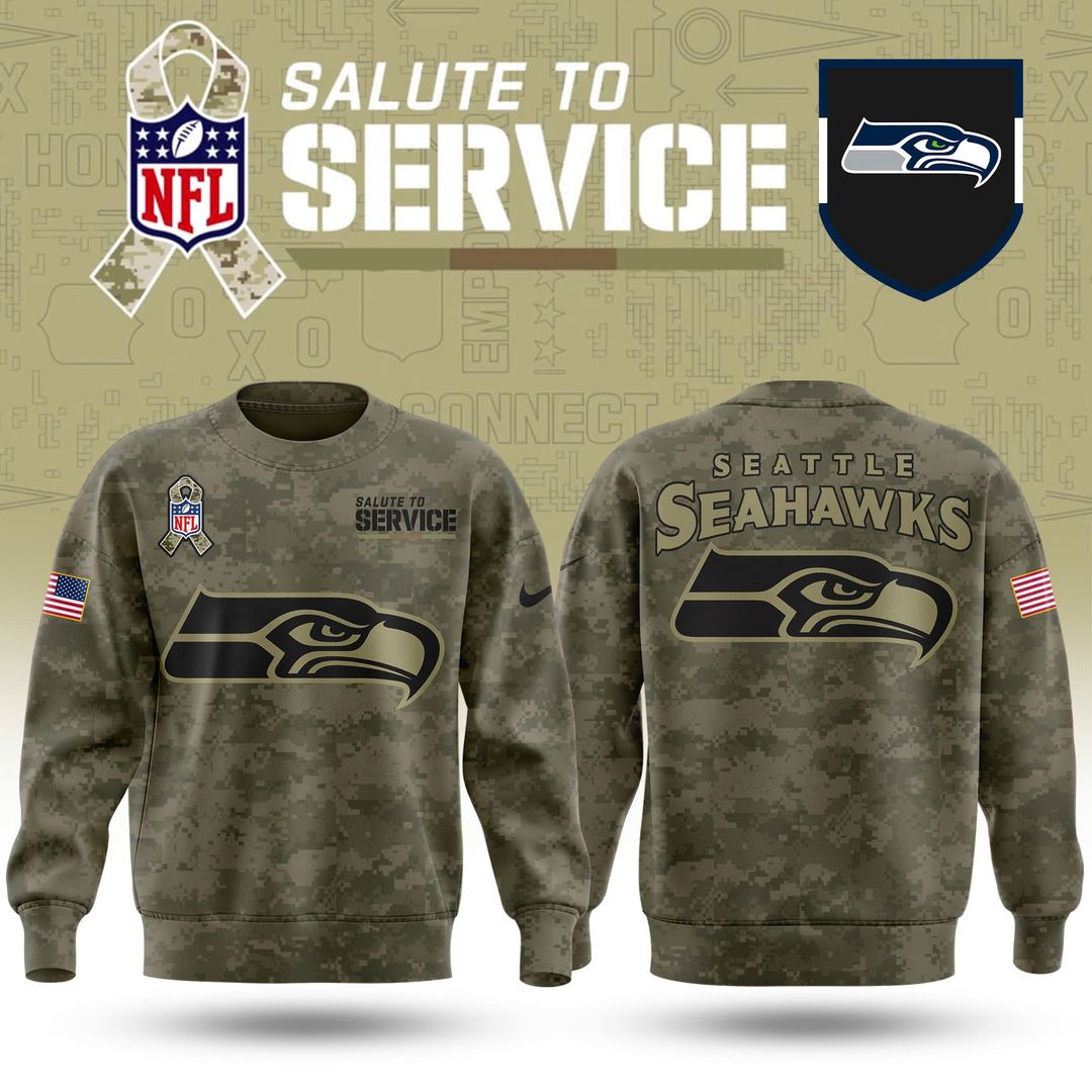 Seattle Seahawks Salute To Service Sweashirt