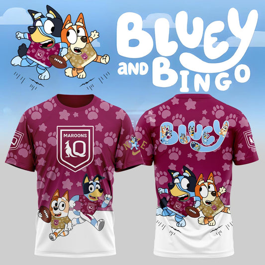 Queensland – Bluey and Bingo tshirt