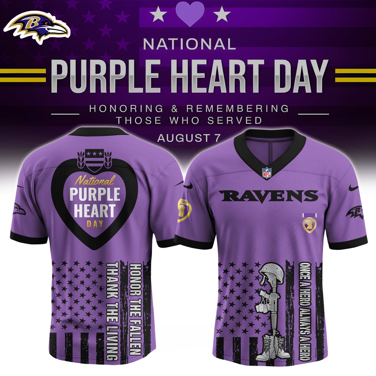 BAL Purple Heart Day Jersey Limited Edition