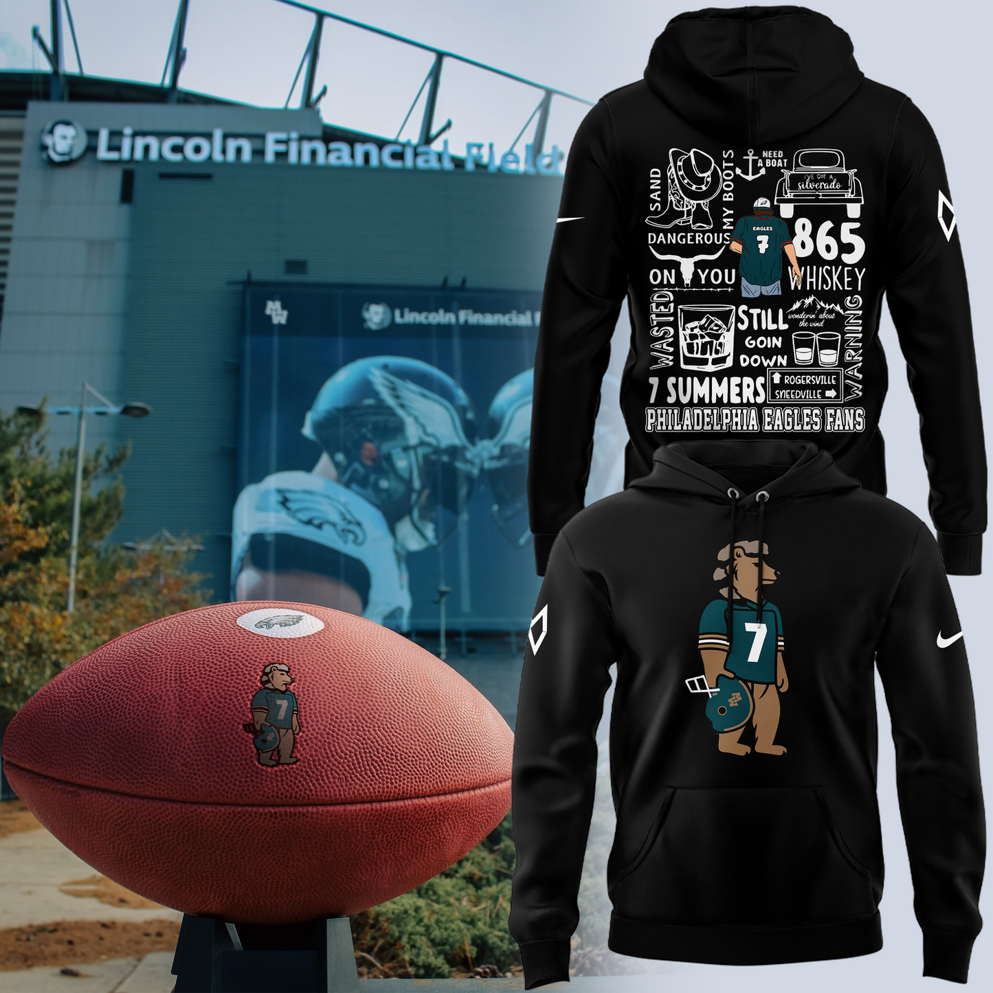 Limited Edition Philadelphia Eagles x Morgan Wallen Hoodie