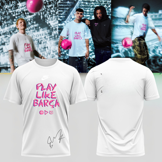 Ed Sheeran Barça shirt