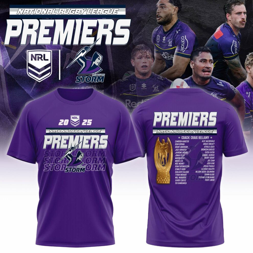 Melbourne Storm – NRL 2025 Champions T-shirt