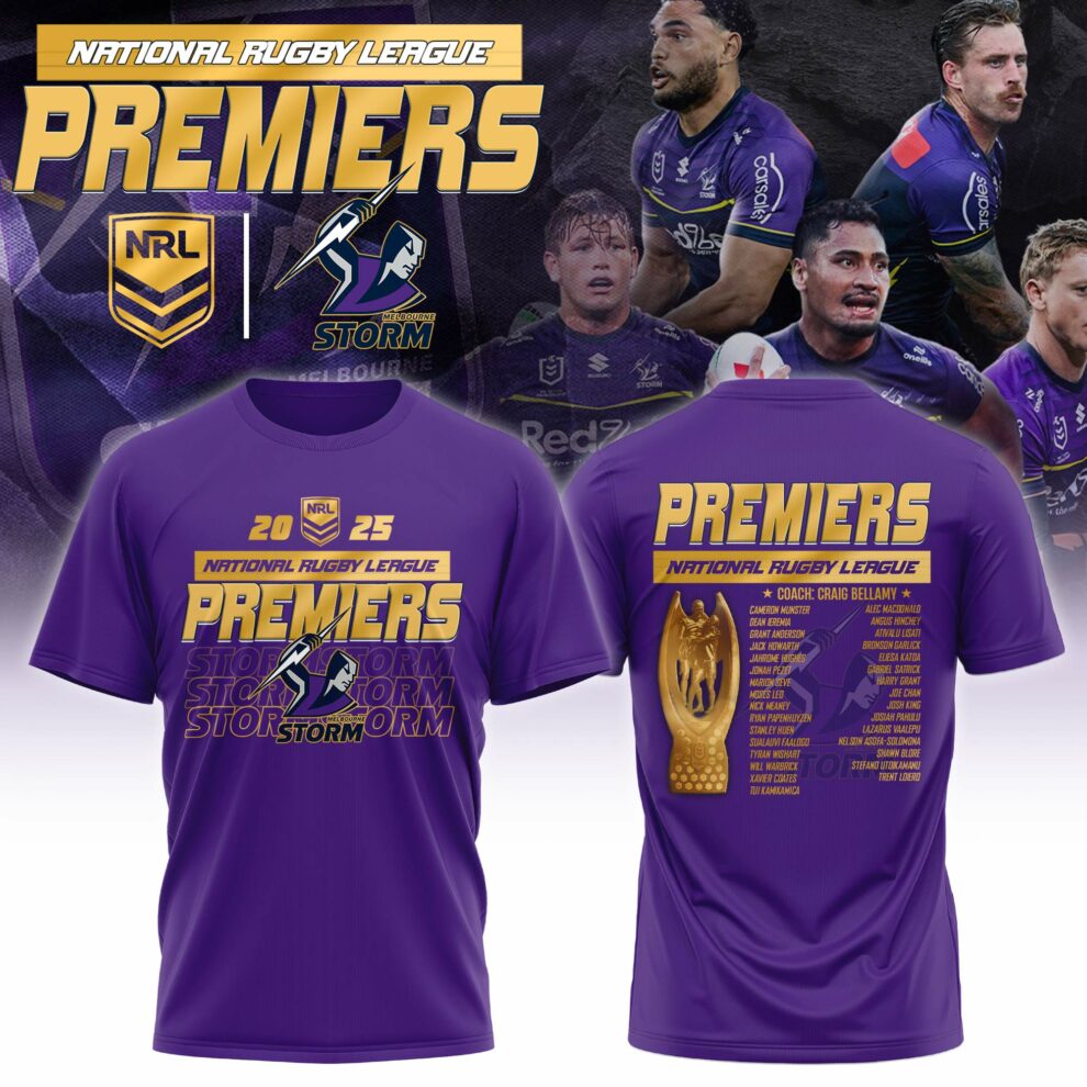 Melbourne Storm – NRL 2025 Champions T-shirt