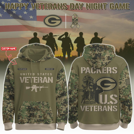 Green Bay Packers - Veteran Day 2025 Hoodie Limited Edions