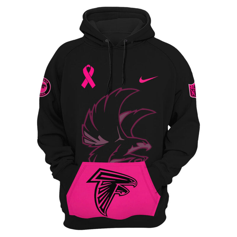 Women's Nike Black Atlanta Falcons 2024 NFL Crucial Catch Club Pullover Hoodie